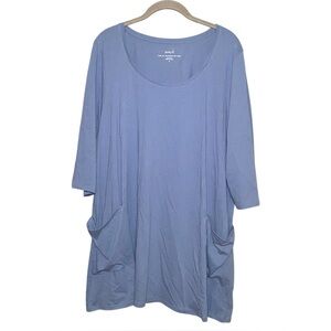 PureJill Lagenlook Tunic Relaxed Boho Coastal XL